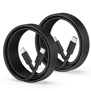 USB C to USB C Cable Fast Charging, 2-Pack 3FT Type C Cable Fast Charger Cord for iPhone 16/15 Pro Max/Plus/16e, iPad Pro/Air/Mini, MacBook, Samsung S25/S24/S23, Pixel 9/8/7, LG, Tablet, Android Phone