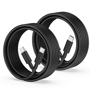 USB C to USB C Cable, 2-Pack 6FT 60W Fast Charging Cable Type C Charger Cord for iPhone 16/15 Pro Max/Plus/16e, iPad Pro/Air/Mini, MacBook, Samsung S25/S24/S23, Pixel 9/8/7, LG, Moto, Tablet, Android